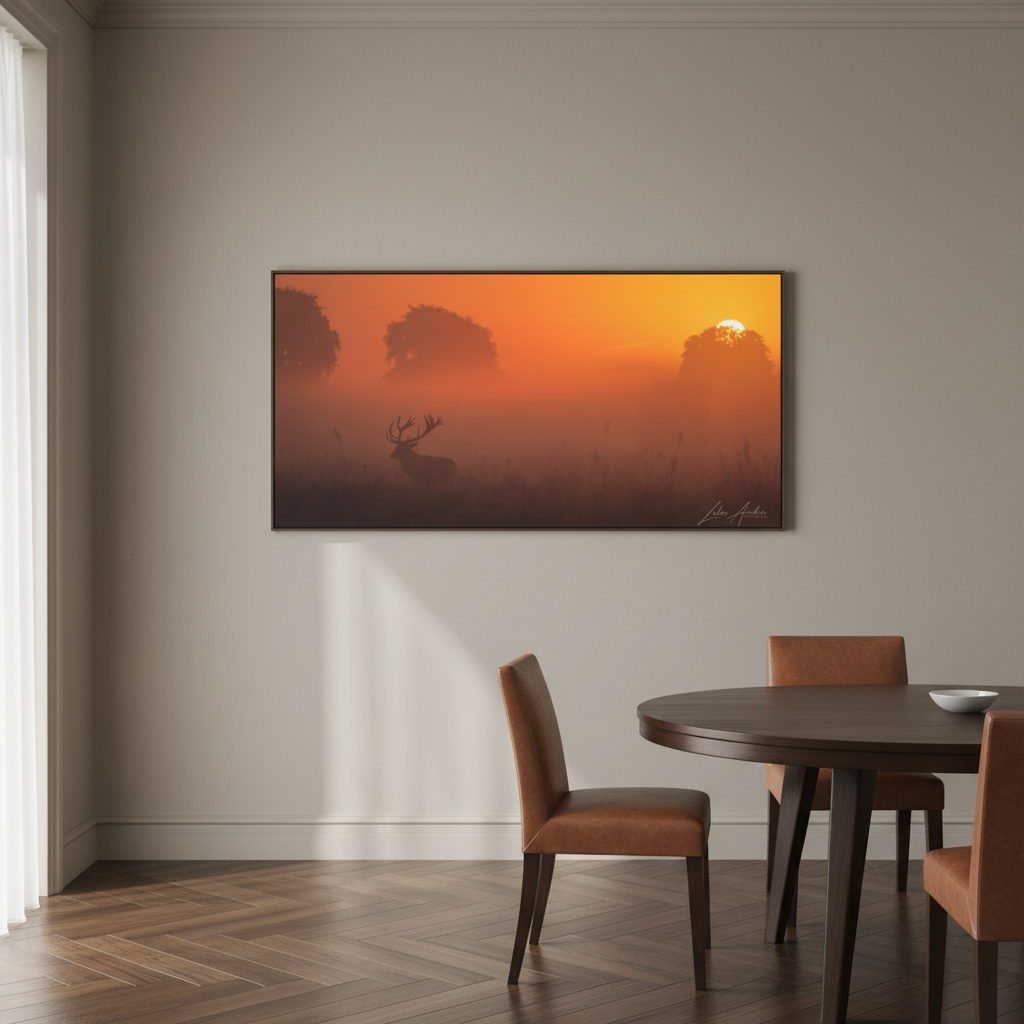 Stag Silhouette at Sunset — By Photographer Lukas Andersen