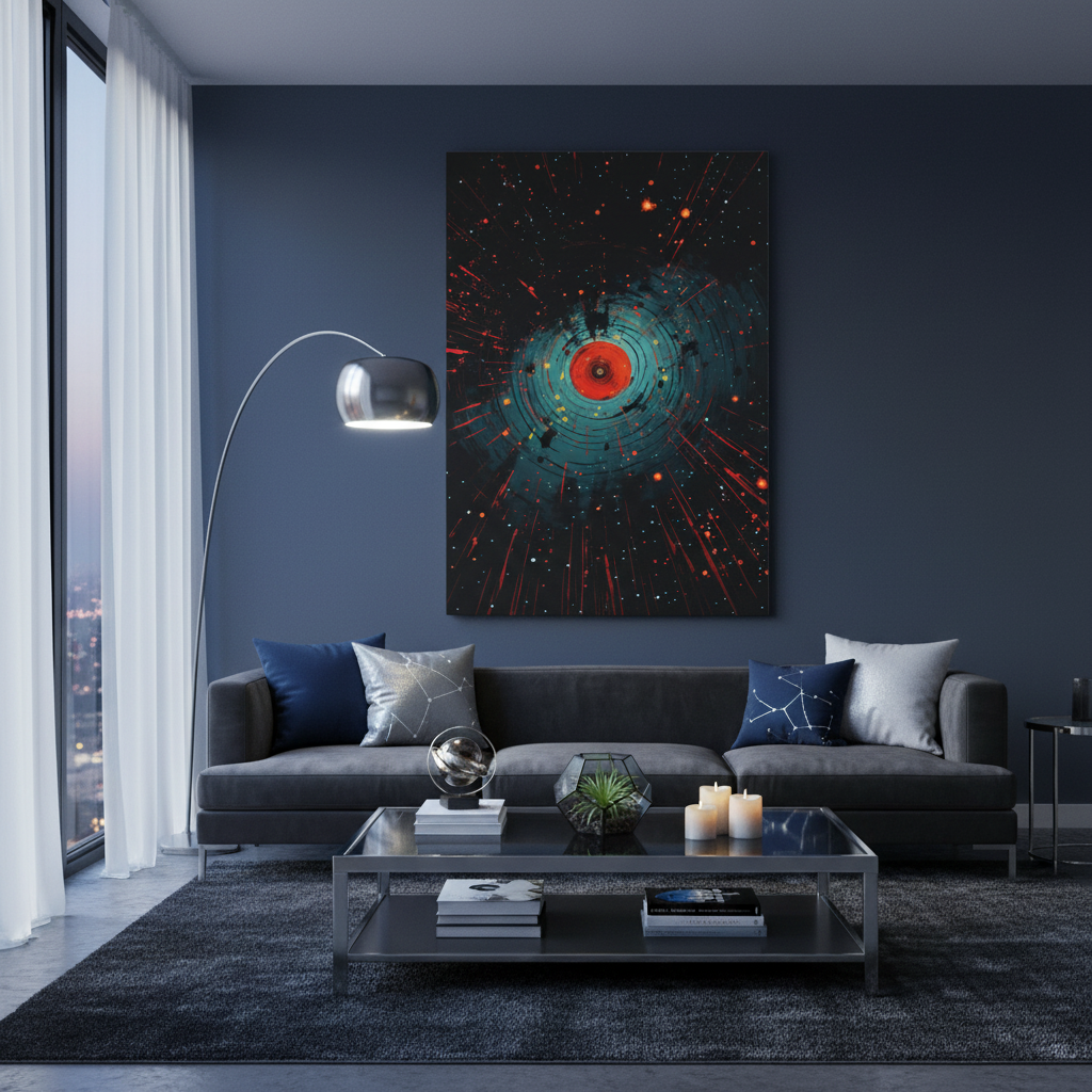 Stellar Impact — Modern Space-Inspired Poster