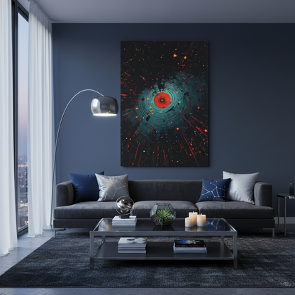 Stellar Impact — Modern Space-Inspired Poster