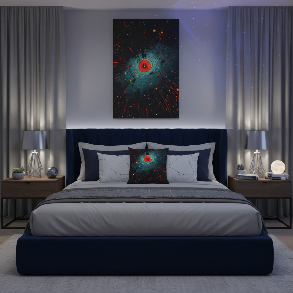 Stellar Impact — Modern Space-Inspired Poster