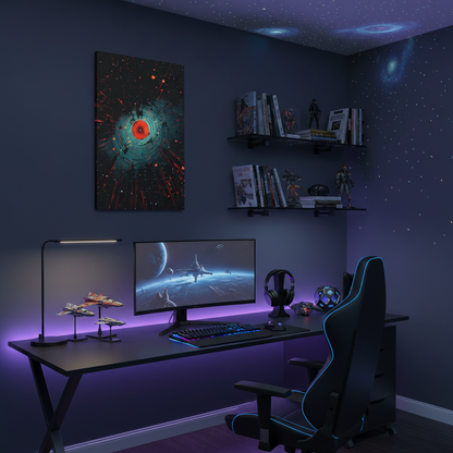 Stellar Impact — Modern Space-Inspired Poster