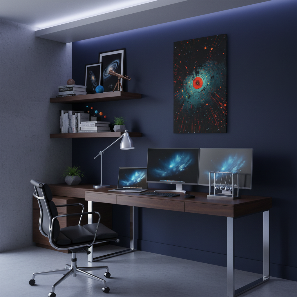 Stellar Impact — Modern Space-Inspired Poster