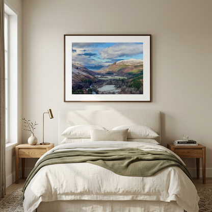 Strath More in Winter Fine Art Print by Photographer Fergus King