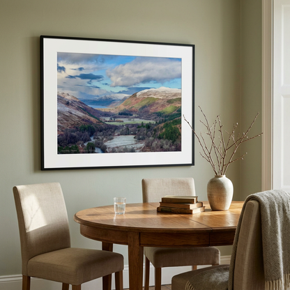 Strath More in Winter Fine Art Print by Photographer Fergus King