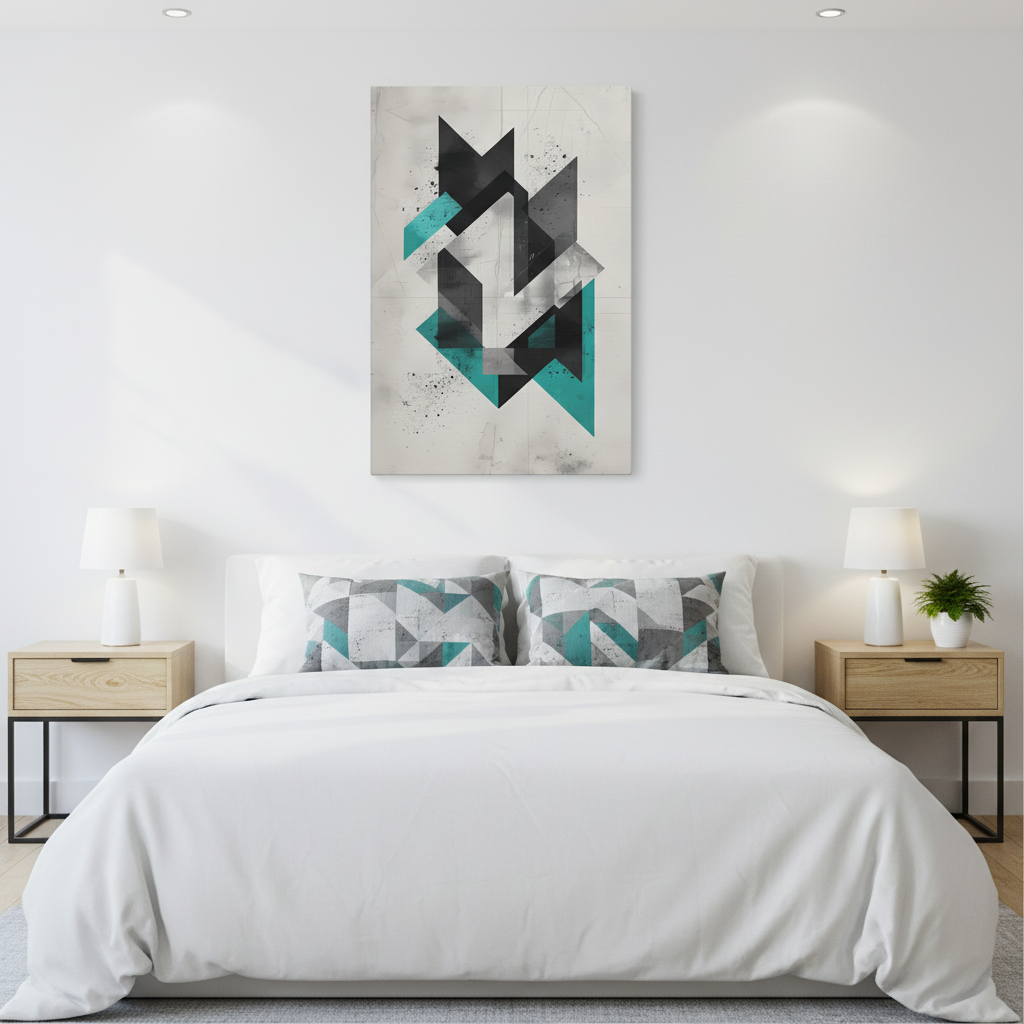 Structural Abstraction — Minimalist Geometry Poster