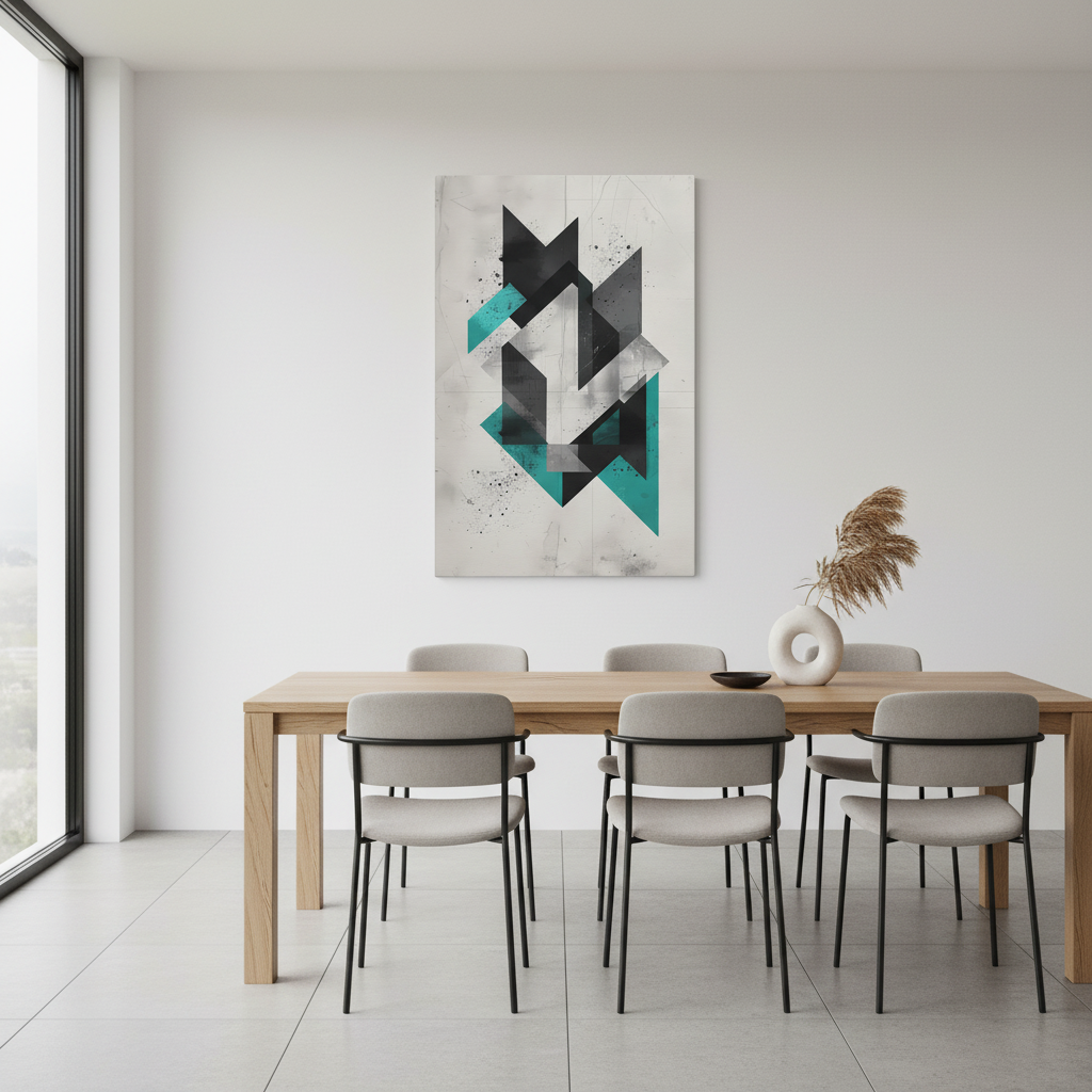 Structural Abstraction — Minimalist Geometry Poster