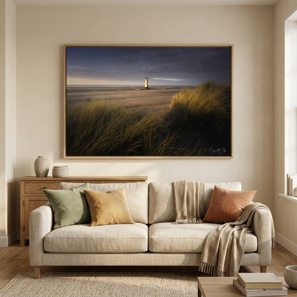 Talacre Lighthouse at Sunset By Photographer Gareth Mon Jones