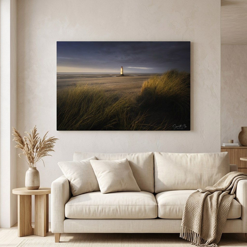 Talacre Lighthouse at Sunset By Photographer Gareth Mon Jones