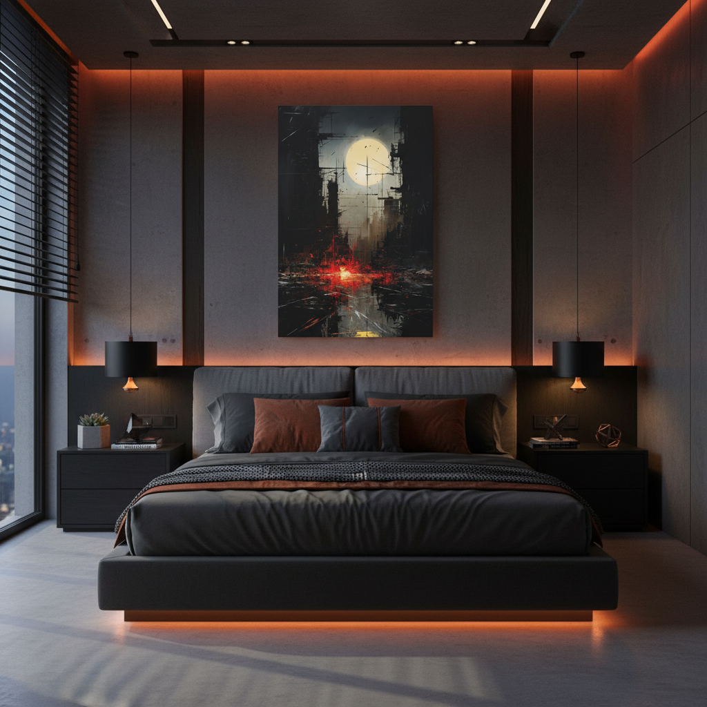 “The Last Light” — Dramatic Sci-Fi Wall Print