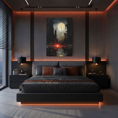 “The Last Light” — Dramatic Sci-Fi Wall Print