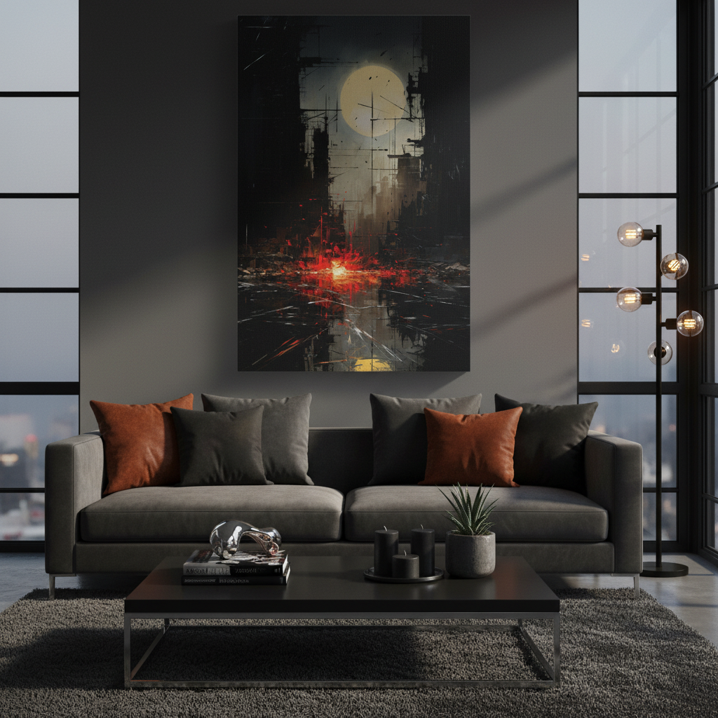 “The Last Light” — Dramatic Sci-Fi Wall Print