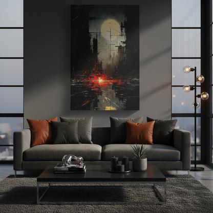 “The Last Light” — Dramatic Sci-Fi Wall Print