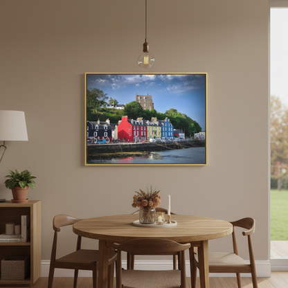 Tobermory Harbourfront – Canvas Print by Photographer Fergus King
