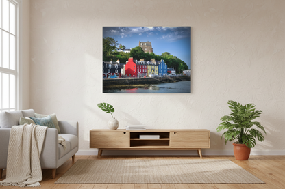 Tobermory Harbourfront – Canvas Print by Photographer Fergus King