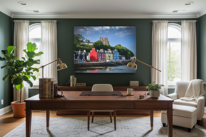 Tobermory Harbourfront – Canvas Print by Photographer Fergus King