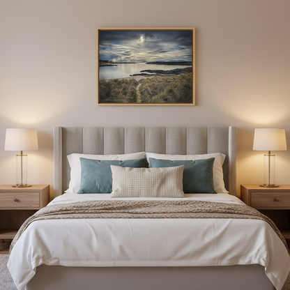 Traigh Beach Canvas Print – By Photographer Fergus King | Scottish Coastal Landscape Wall Art