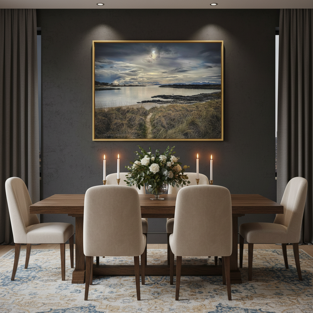 Traigh Beach Canvas Print – By Photographer Fergus King | Scottish Coastal Landscape Wall Art