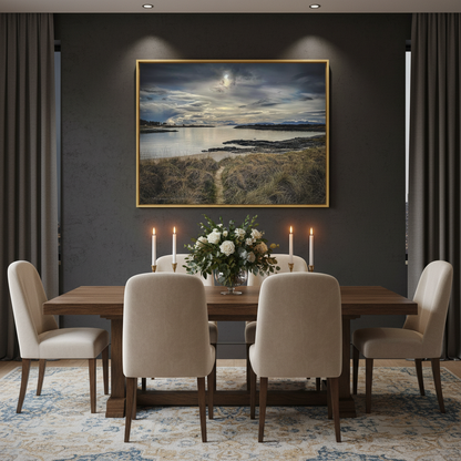 Traigh Beach Canvas Print – By Photographer Fergus King | Scottish Coastal Landscape Wall Art
