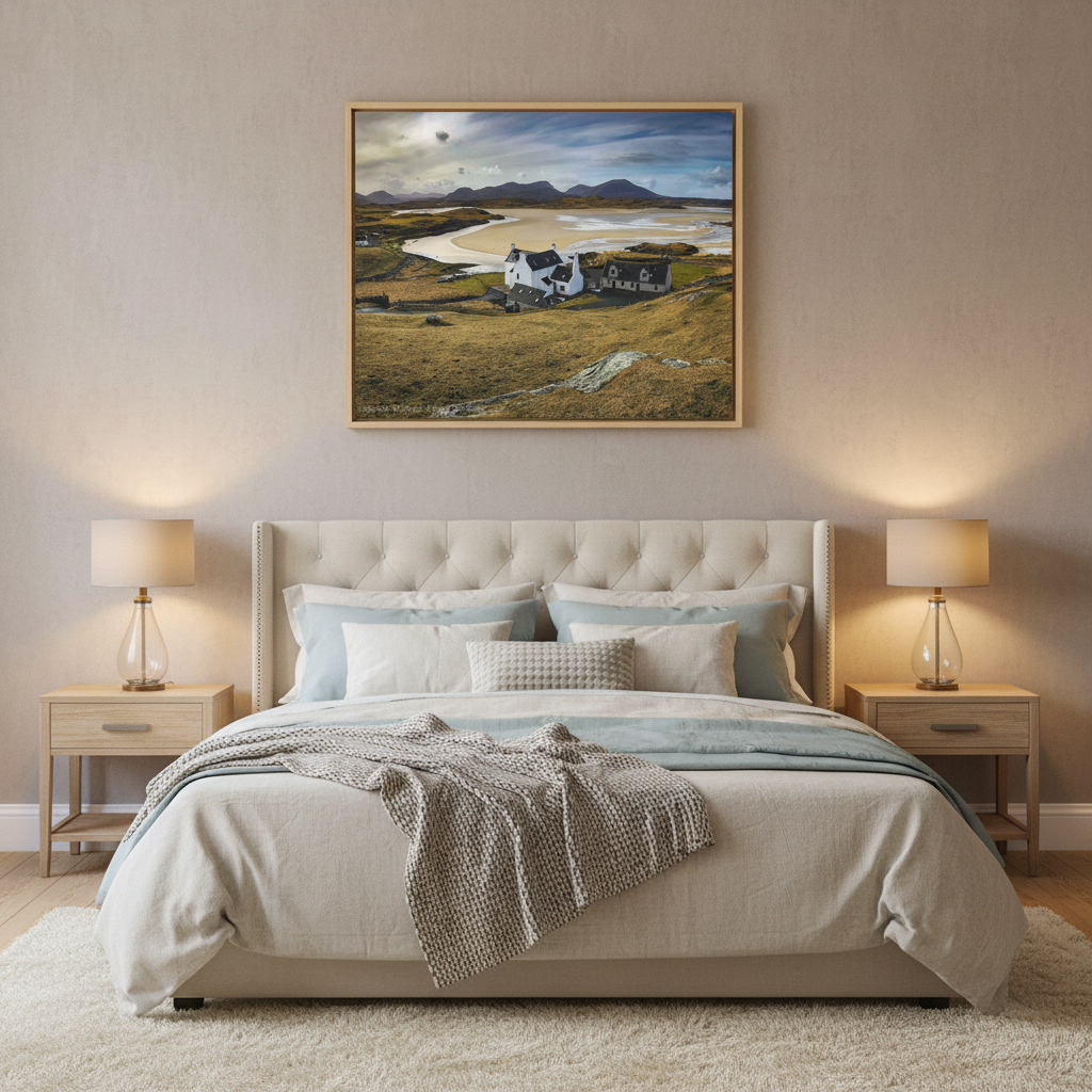 Uig Bay Canvas Print – Scottish Coastal Wall Art by Photographer Fergus King