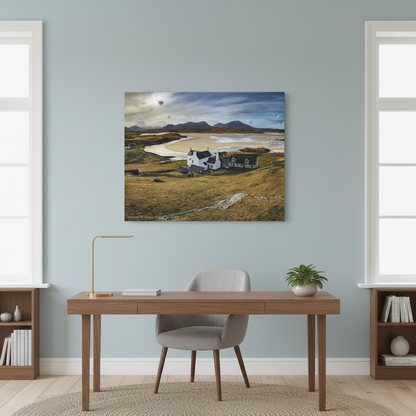 Uig Bay Canvas Print – Scottish Coastal Wall Art by Photographer Fergus King