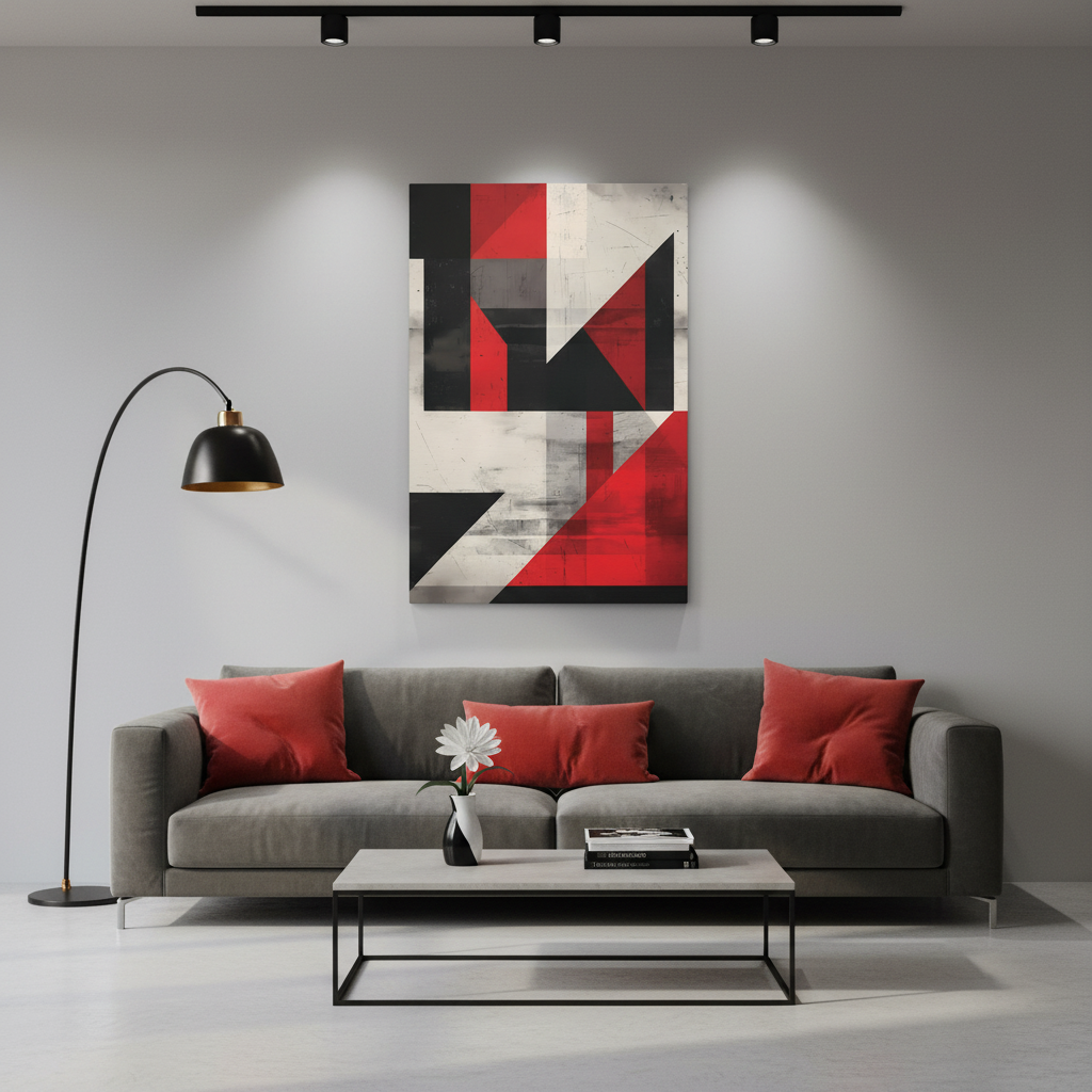 Urban Fragments — Modern Abstract Geometric Print