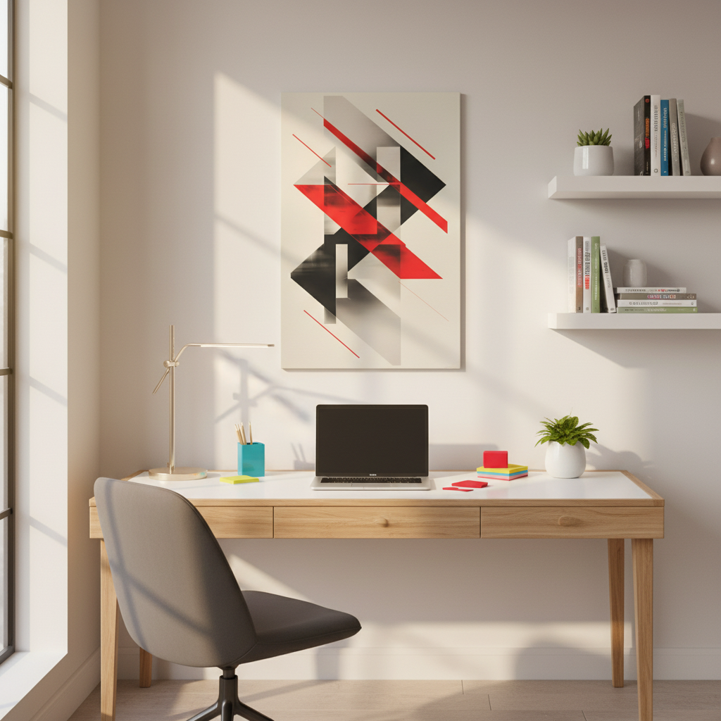 Vector Convergence — Modern Abstract Wall Art
