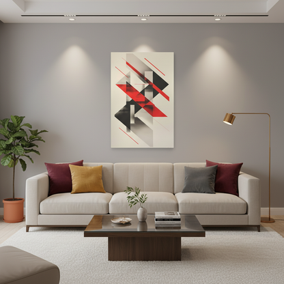 Vector Convergence — Modern Abstract Wall Art