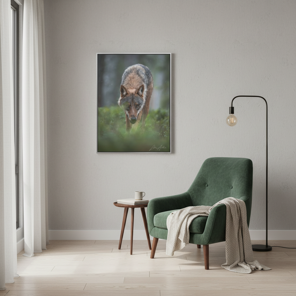 Woodland Gaze, Wild Wolf — By Photographer Lukas Andersen
