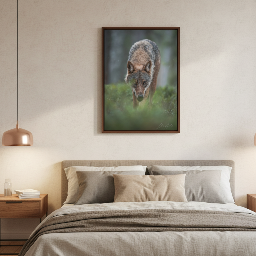 Woodland Gaze, Wild Wolf — By Photographer Lukas Andersen